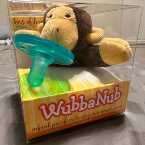 WubbaNub Monkey Infant Pacifer - New in Box